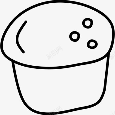 松饼烤饼糕点图标图标