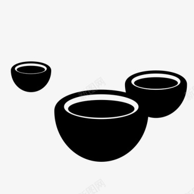 碗器皿茶图标图标