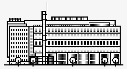 世界建筑景点世界银行大厦华盛顿特区贵重物品图标图标