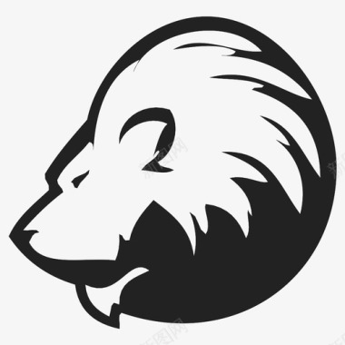 俱乐部狮子座非洲动物图标图标