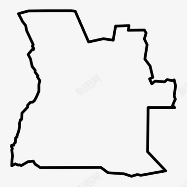 地理位置国家地图安哥拉图标图标