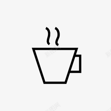 茶杯小口瓷器图标图标