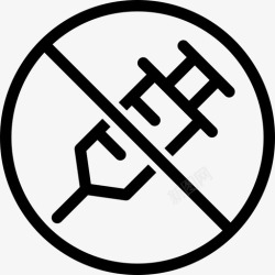 禁止注射图片无激素限制禁止图标高清图片