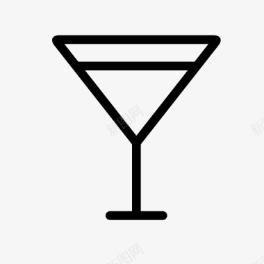 白色玻璃杯鸡尾酒酒吧冷饮图标图标