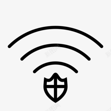 隐私空间wifi保护安全保存图标图标