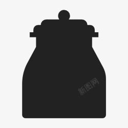 乐趣厨房饼干罐厨房用具小屋图标高清图片