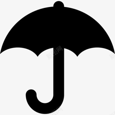 伞黑色形状符号形状基本要素图标图标