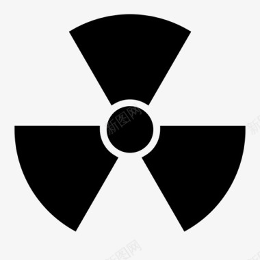 放射性能量粒子图标图标