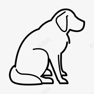 品种狗动物树皮图标图标