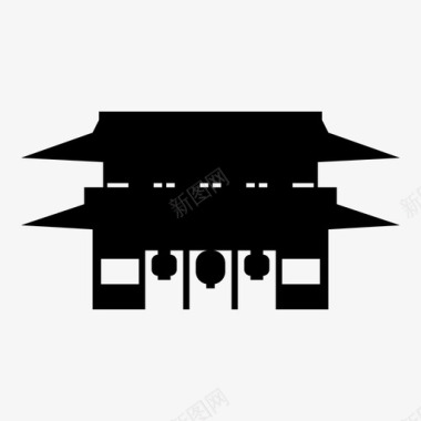 炳灵寺标志日本政府东京地标图标图标