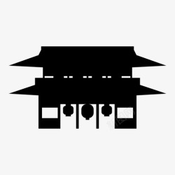炳灵寺标志日本政府东京地标图标高清图片