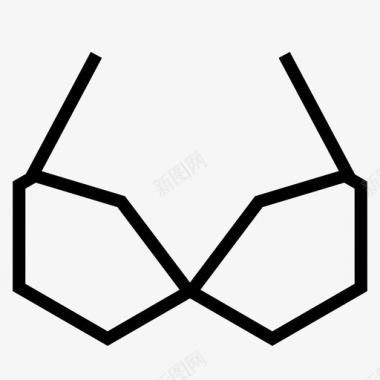 小清新棱角文胸内衣储藏图标图标