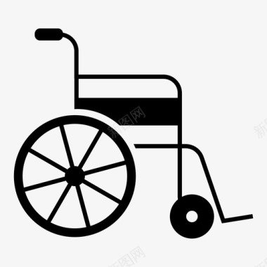 轮椅残疾人老年人图标图标