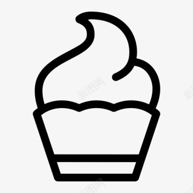 布丁蛋糕甜点图标图标
