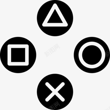 按钮索尼Ps游戏按钮工具和用具视频游戏图标图标