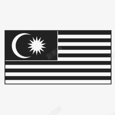 马来西亚旅游州图标图标