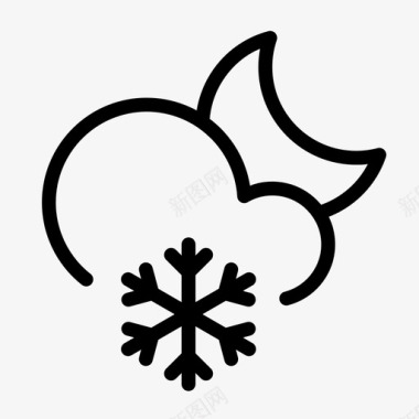 雪花啤酒标志晚霜天气解冻图标图标