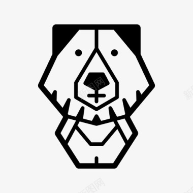 熊小熊森林动物图标图标