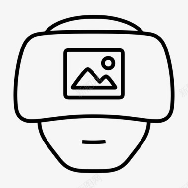 谷歌虚拟现实护目镜虚拟现实谷歌视觉图标图标