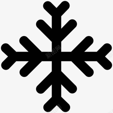 雪花装饰雪花冬季装饰图标图标