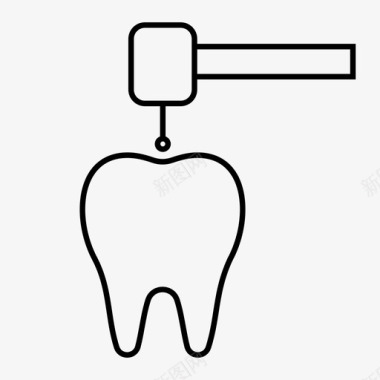 防假冒牙钻治疗牙刷图标图标
