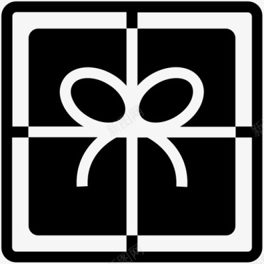 包装礼品礼品盒节日图标图标