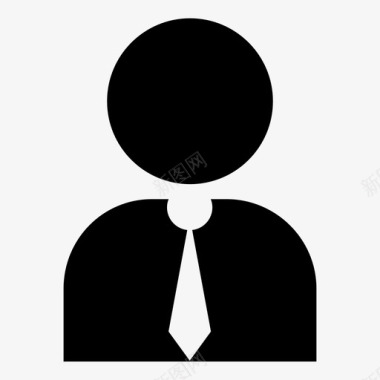 男士领带商务人士图标图标