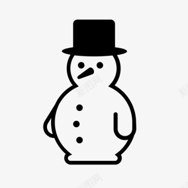 冬天的雪人雪人冰霜游戏图标图标