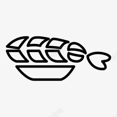 寿司海鲜盘子图标图标