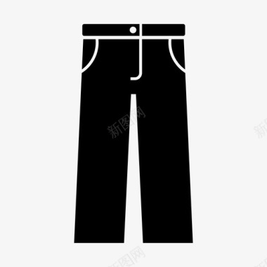 裤子短裤腿图标图标
