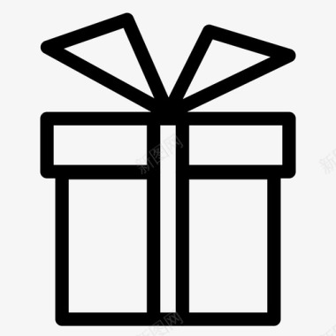 礼品礼品盒子圣诞节图标图标