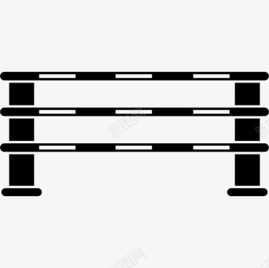 三重栅栏马跳跃工具和用具马3图标图标