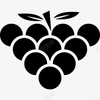 葡萄丛食物图标图标
