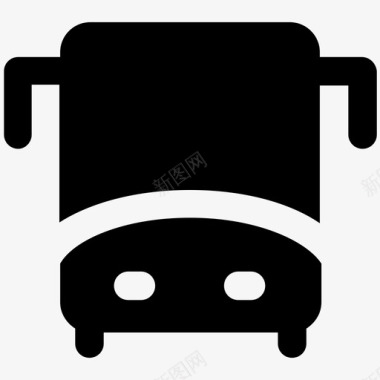 公共交通标识公共交通交通粗体图标图标