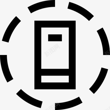 手机圆形长方形图标图标
