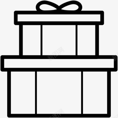 礼品展示品礼品盒图标图标