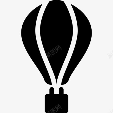 热气球飞船飞行器图标图标