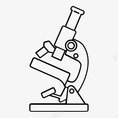 可调色显微镜工具科学图标图标