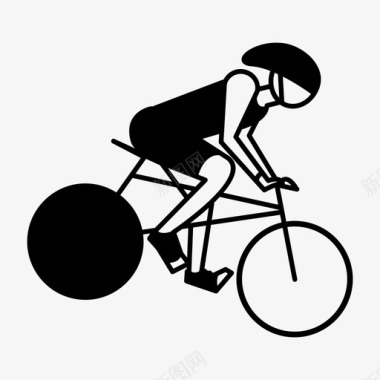 赛道自行车骑行比赛图标图标