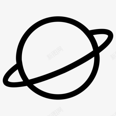 宇宙土星环宇宙轨道图标图标