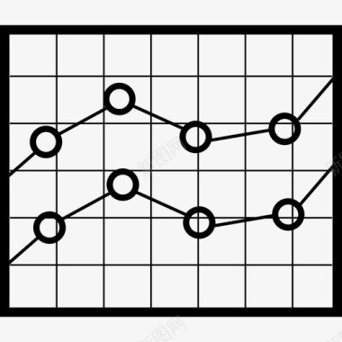 股票盒装线股票图形界面数据分析图标图标