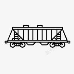 运输煤炭火车运输轨道车图标高清图片