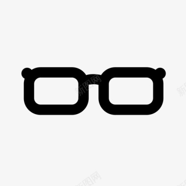 女孩眼镜黑眼镜看图标图标