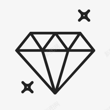 钻石美丽明亮图标图标