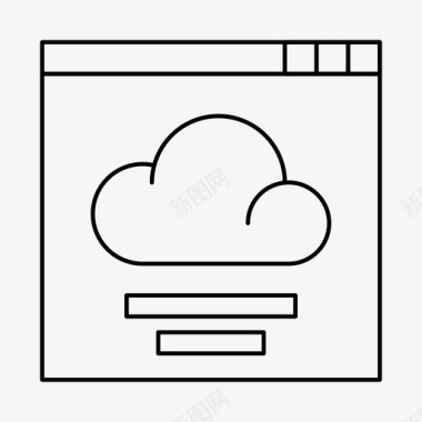 SEO和Web浏览器云存储用户top图标图标