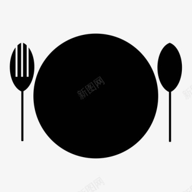 餐具塑料制品餐食图标图标