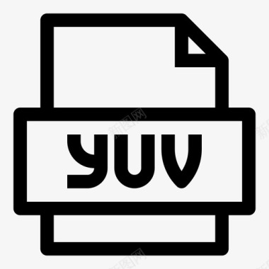 yuv文件纸角YUv图标图标