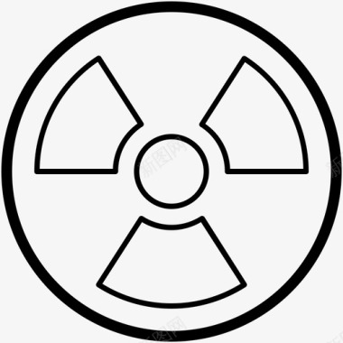 放射性符号射线辐射图标图标