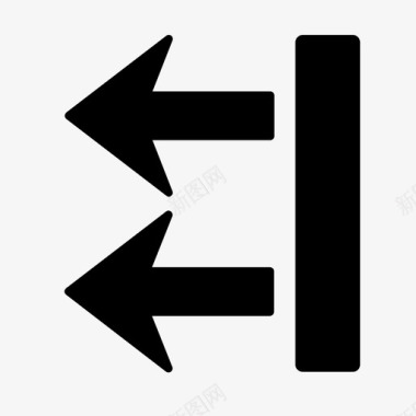 向左旋转向左移到一边让开图标图标