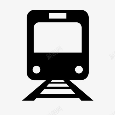 公交地铁标识地铁铁路车站图标图标
